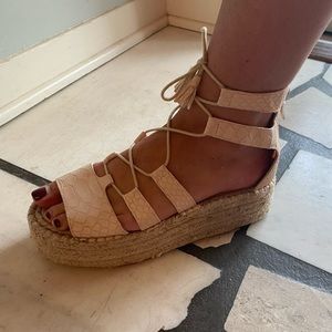 Platform gladiator sandals